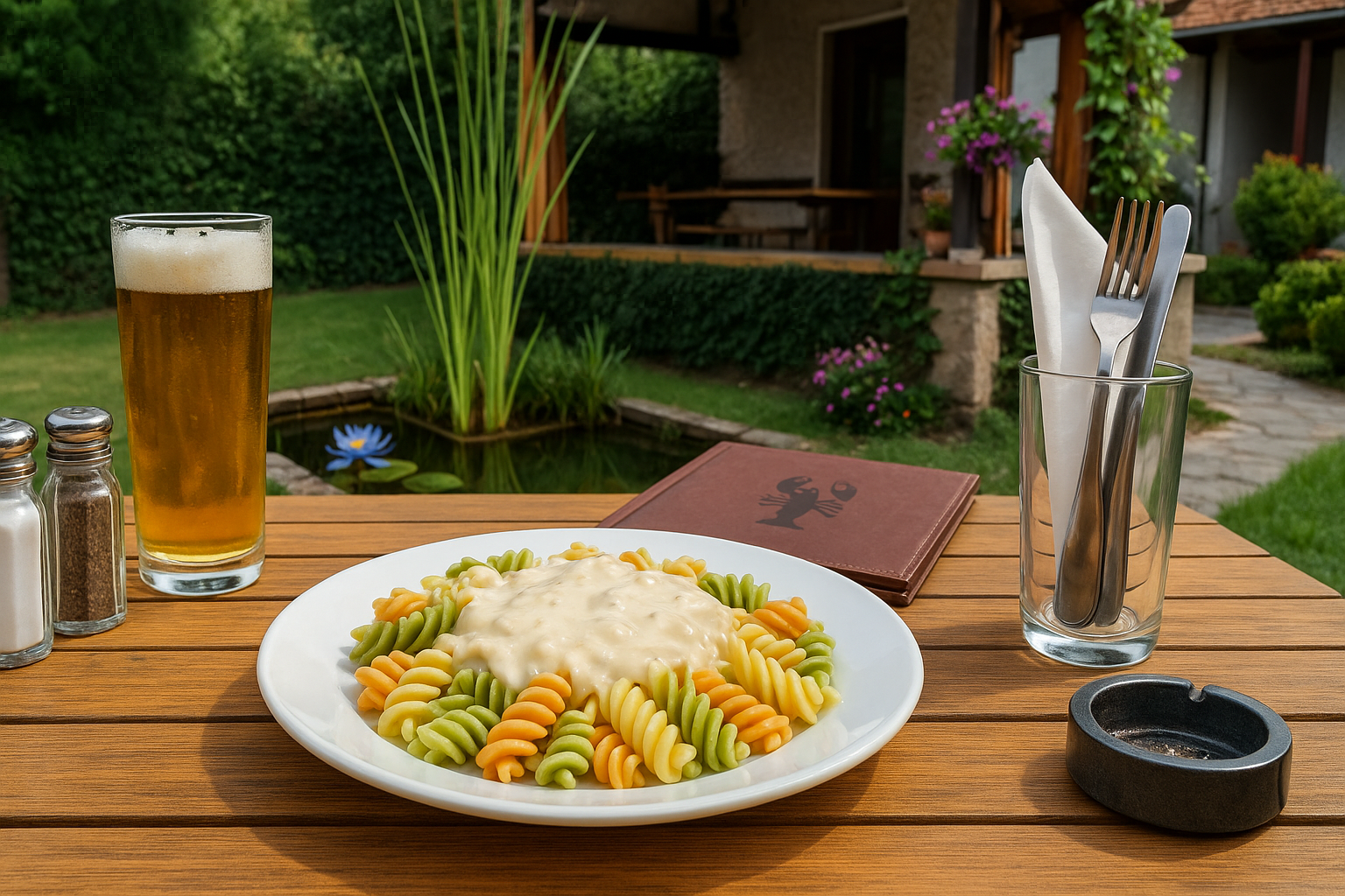 Těstoviny tricolore quattro formaggi