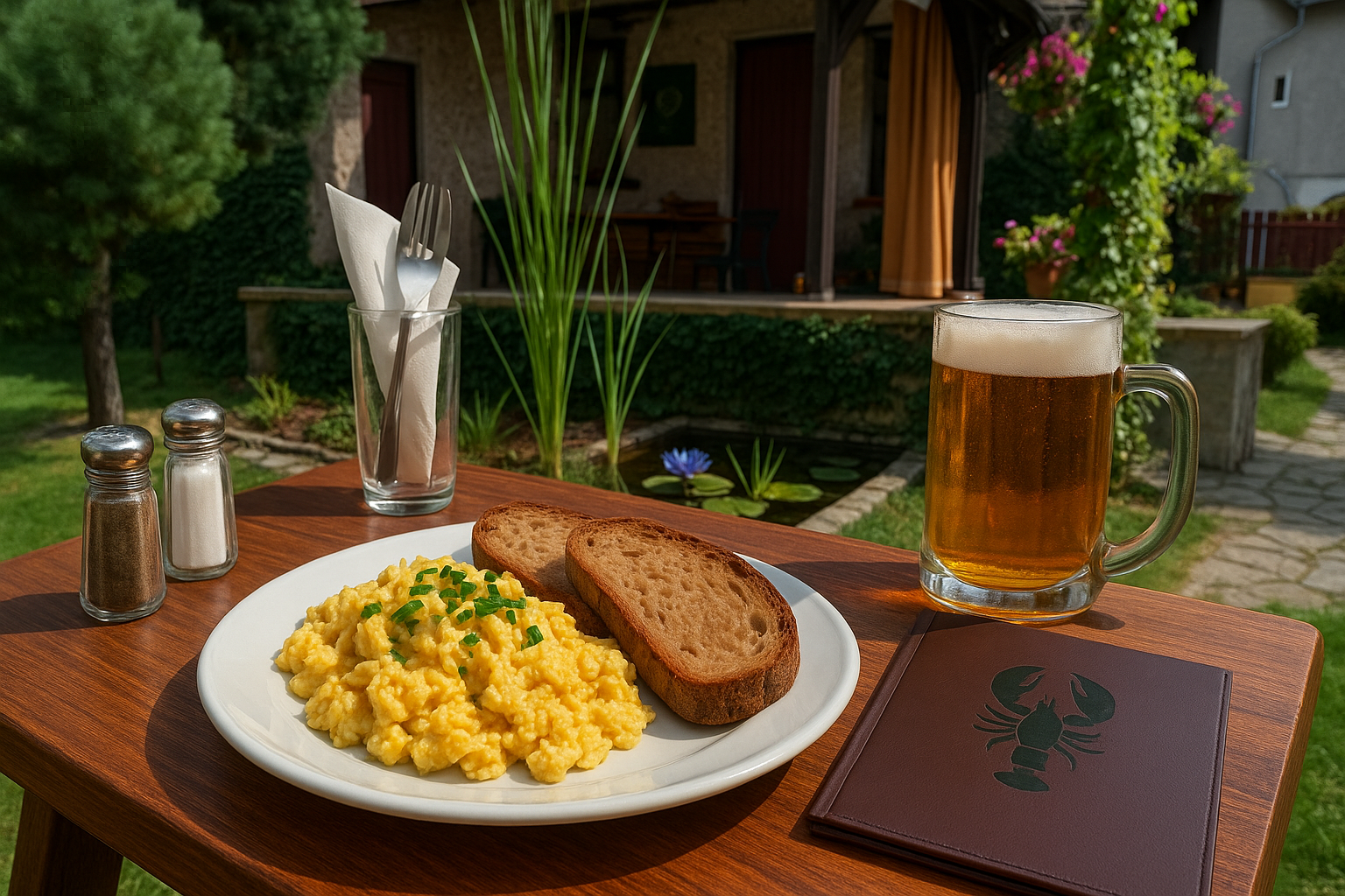 Míchaná vejce s křupavým chlebem